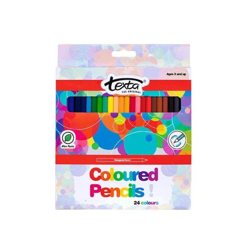 Texta coloured pencils wallet 24