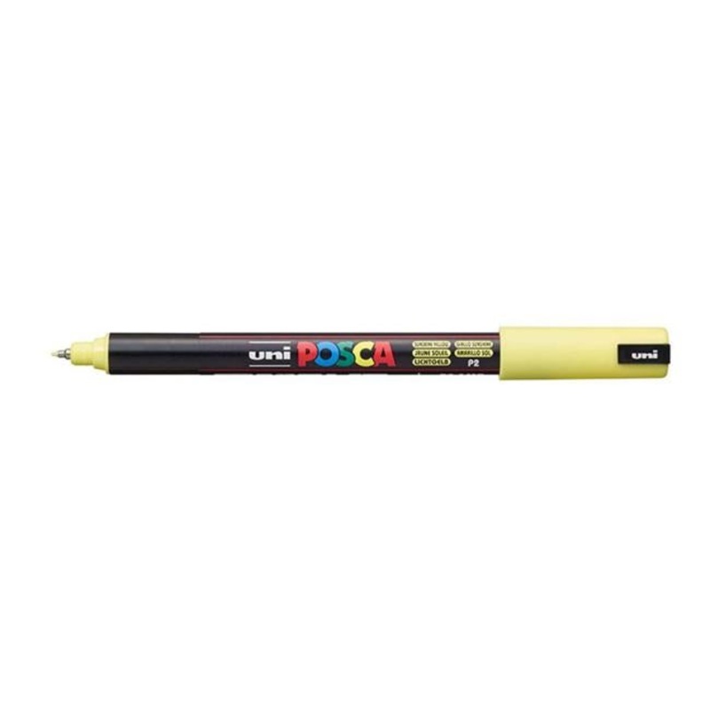 Uni Posca Marker 0.7mm Ultra-Fine Pin Tip Sunshine Yellow PC-1MR