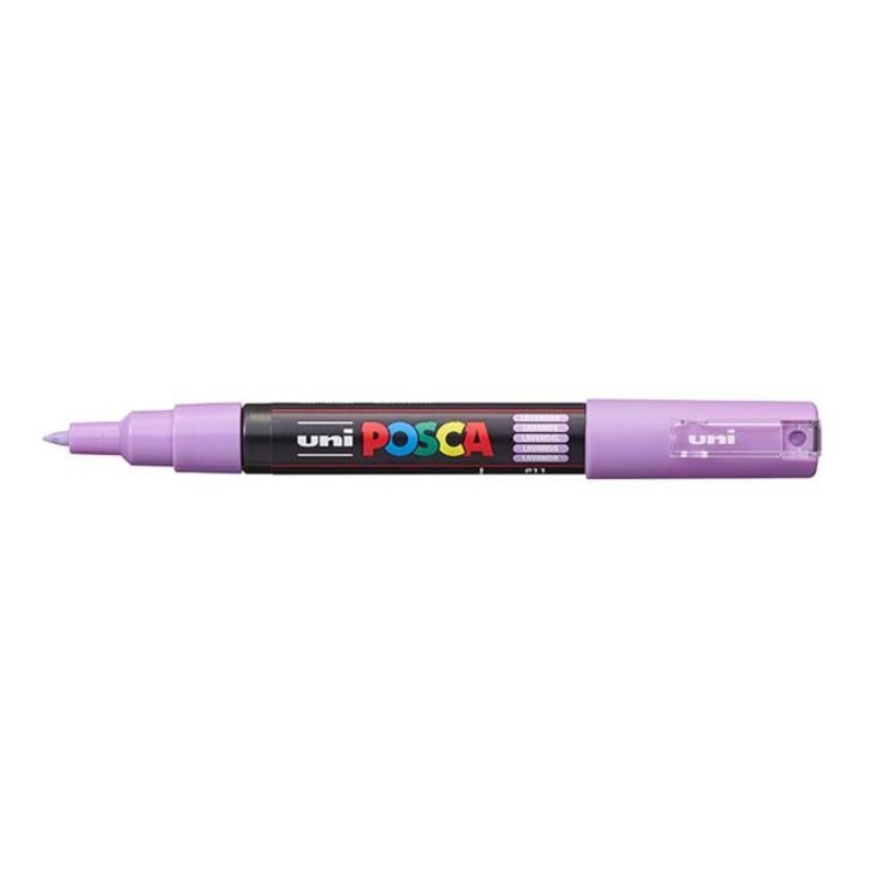 Uni Posca Marker 0.7mm Ultra-Fine Round Tip Lavender PC-1M