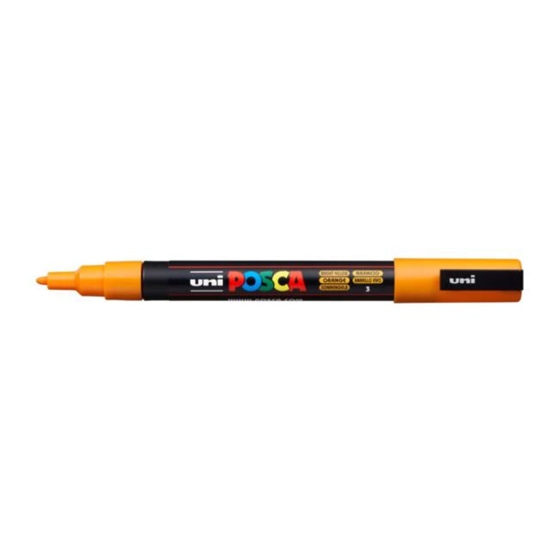 Uni Posca Marker 0.9-1.3mm Fine Bright Yellow PC-3M