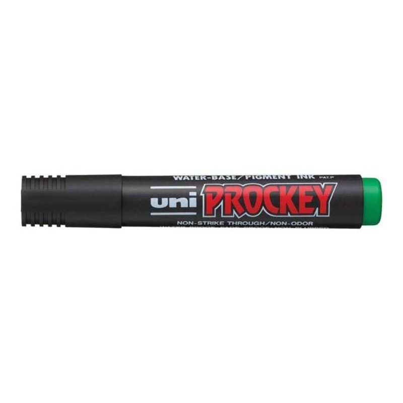 Uni Prockey Marker 5.7mm Chisel Tip Green PM-126