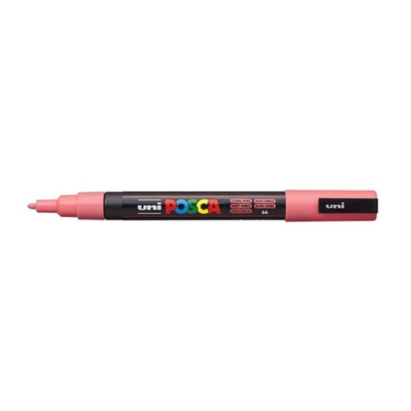 Uni Posca Marker 0.9-1.3mm Fine Coral Pink PC-3M