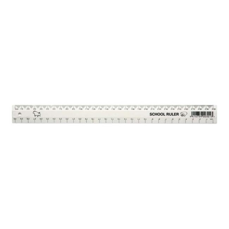 Taurus Ruler 300mm White School