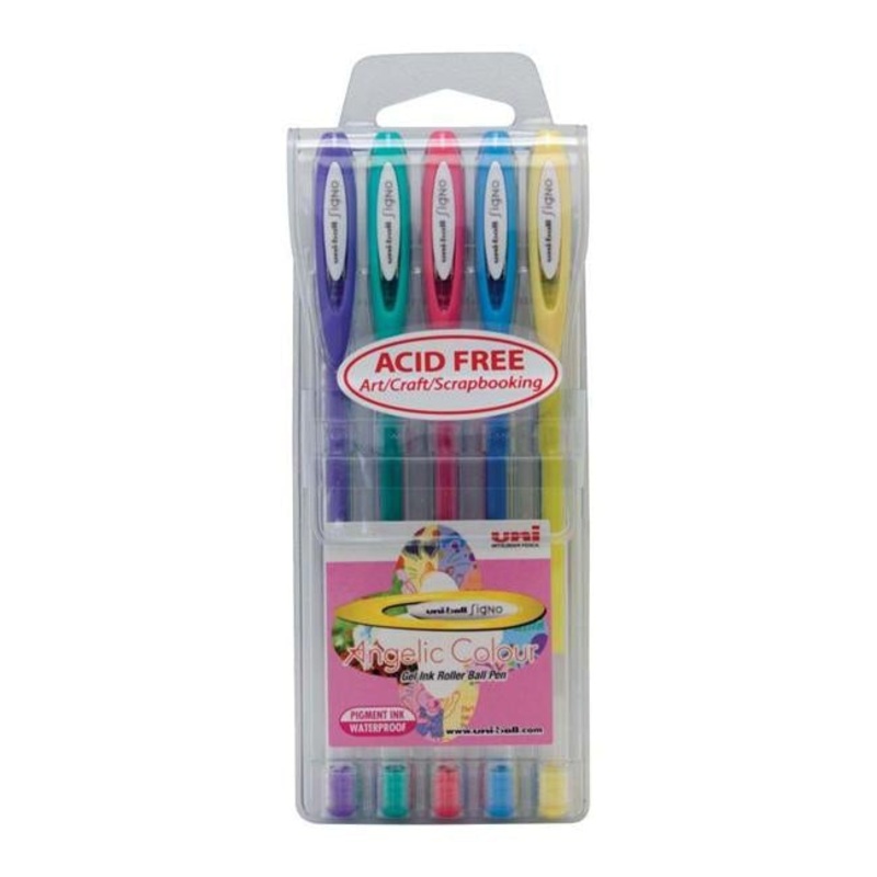 Uni-ball Signo Angelic 0.7mm Capped Pack 5 Asstd UM-120