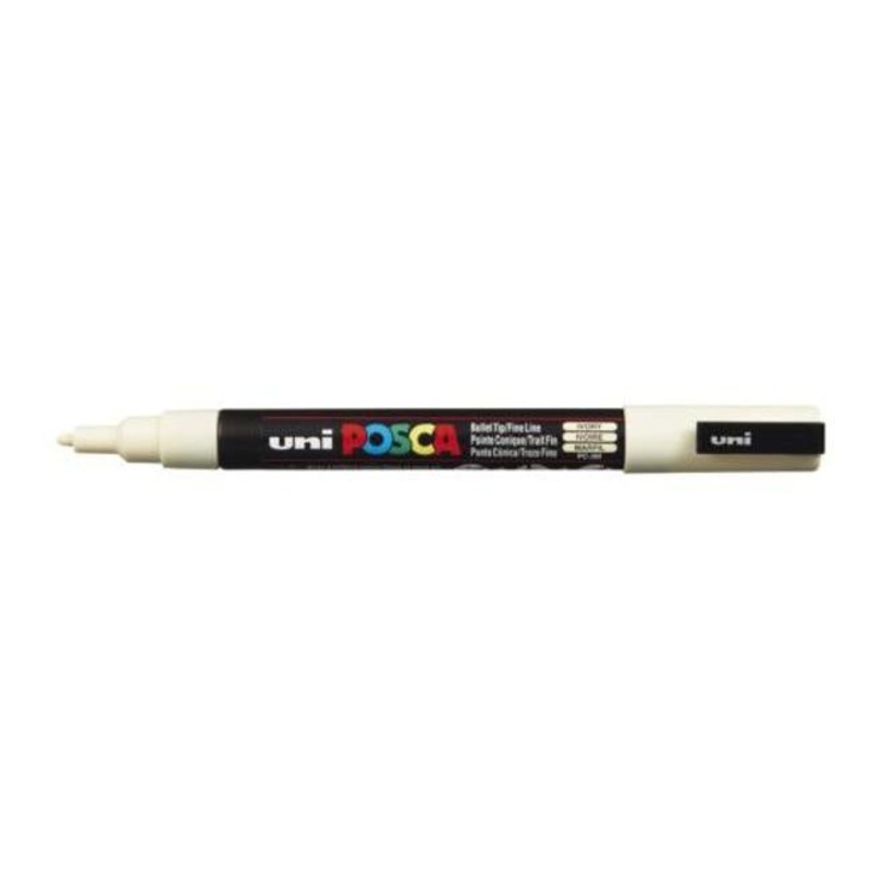 Uni Posca Marker 0.9-1.3mm Fine Ivory PC-3M