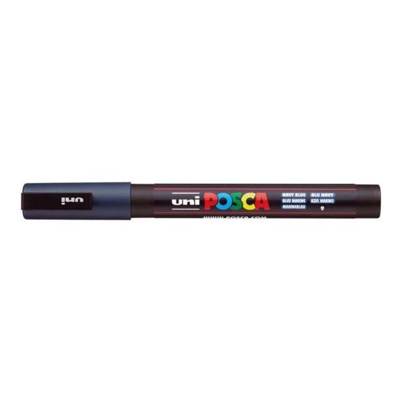 Uni Posca Marker 0.9-1.3mm Fine Navy Blue PC-3M