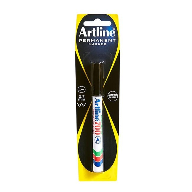 Artline 700 permanent marker 0.7mm bullet nib black hs