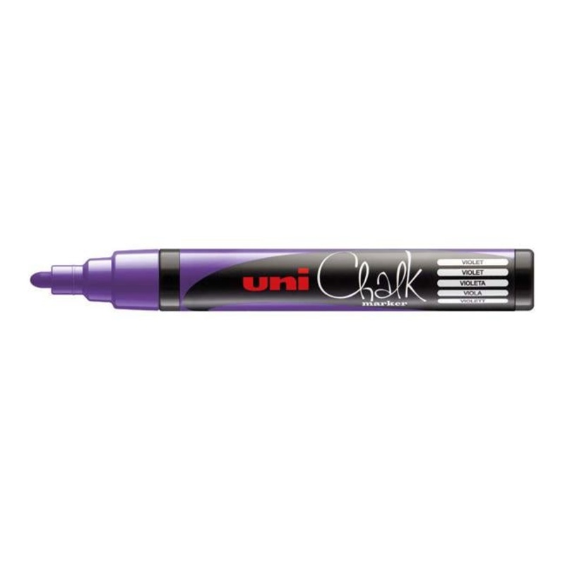 Uni Chalk Marker 1.8-2.5mm Bullet Tip Violet PWE-5M