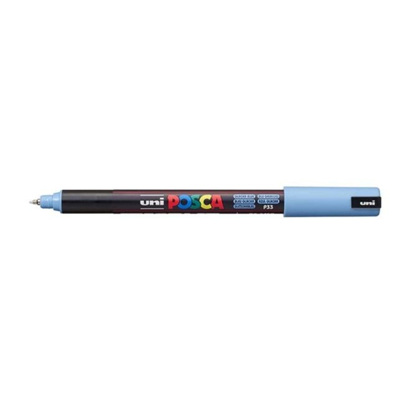 Uni Posca Marker 0.7mm Ultra-Fine Pin Tip Glacier Blue PC-1MR