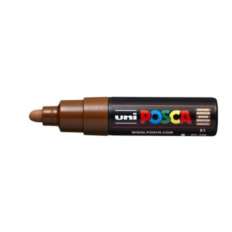 Uni Posca Marker 4.5-5.5mm Bold Bullet Brown PC-7M