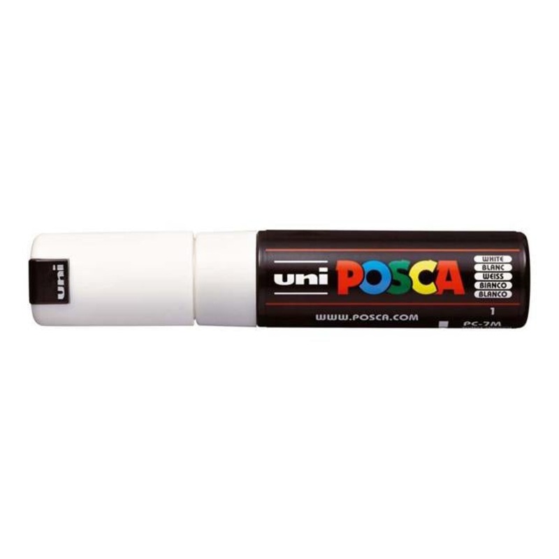 Uni Posca Marker 4.5-5.5mm Bold Bullet White PC-7M
