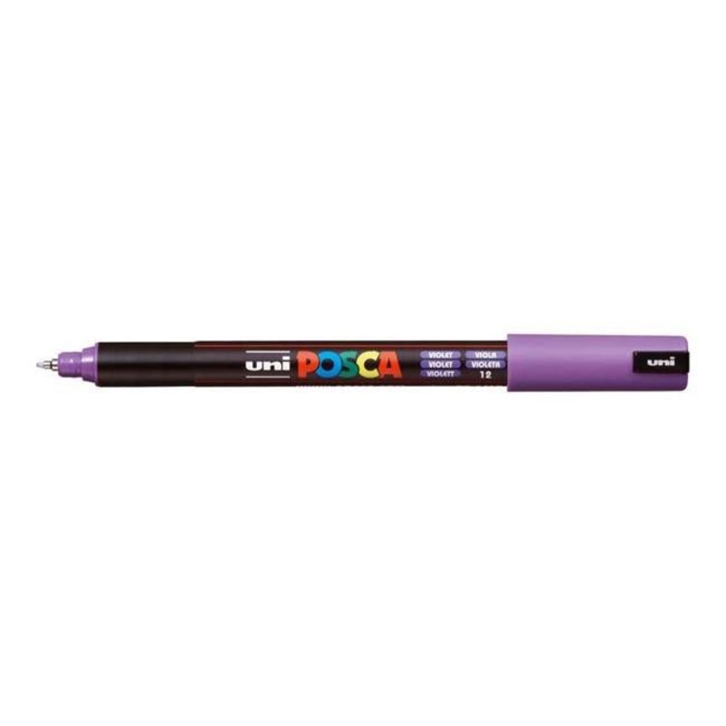 Uni Posca Marker 0.7mm Ultra-Fine Pin Tip Violet PC-1MR