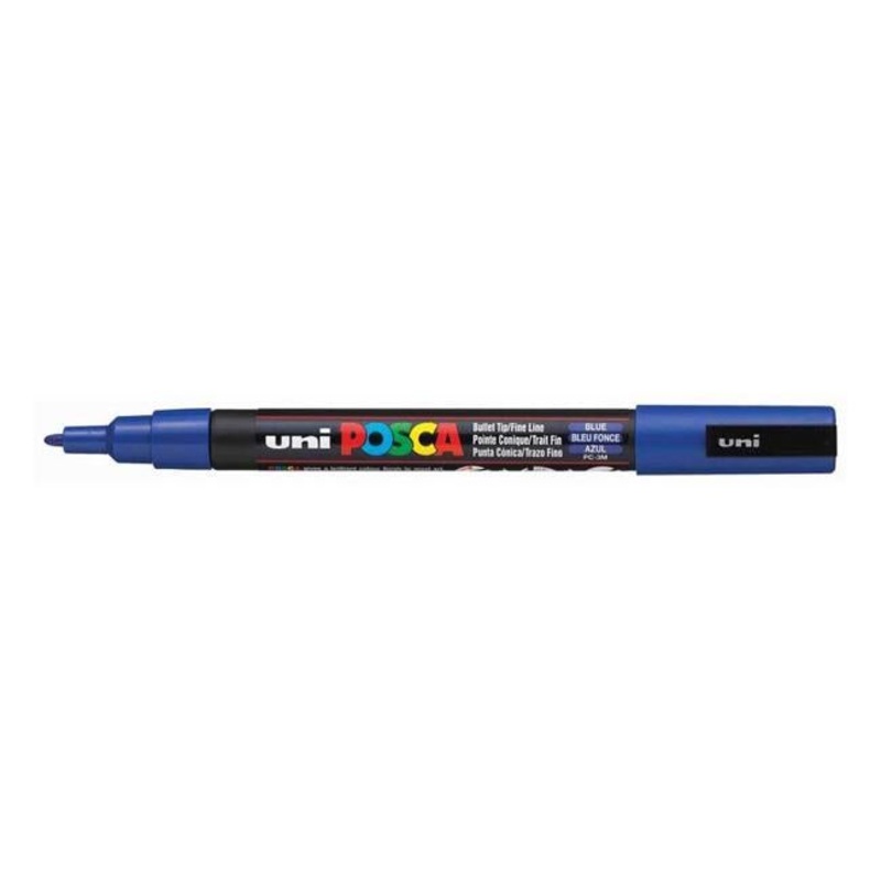 Uni Posca Marker 0.9-1.3mm Fine Blue PC-3M