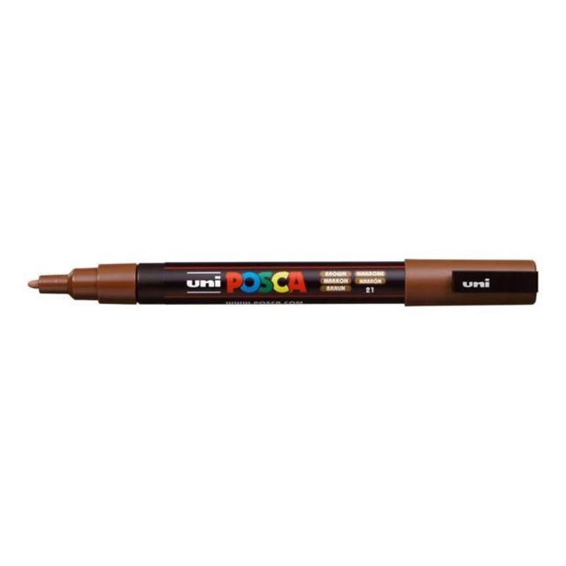 Uni Posca Marker 0.9-1.3mm Fine Brown PC-3M