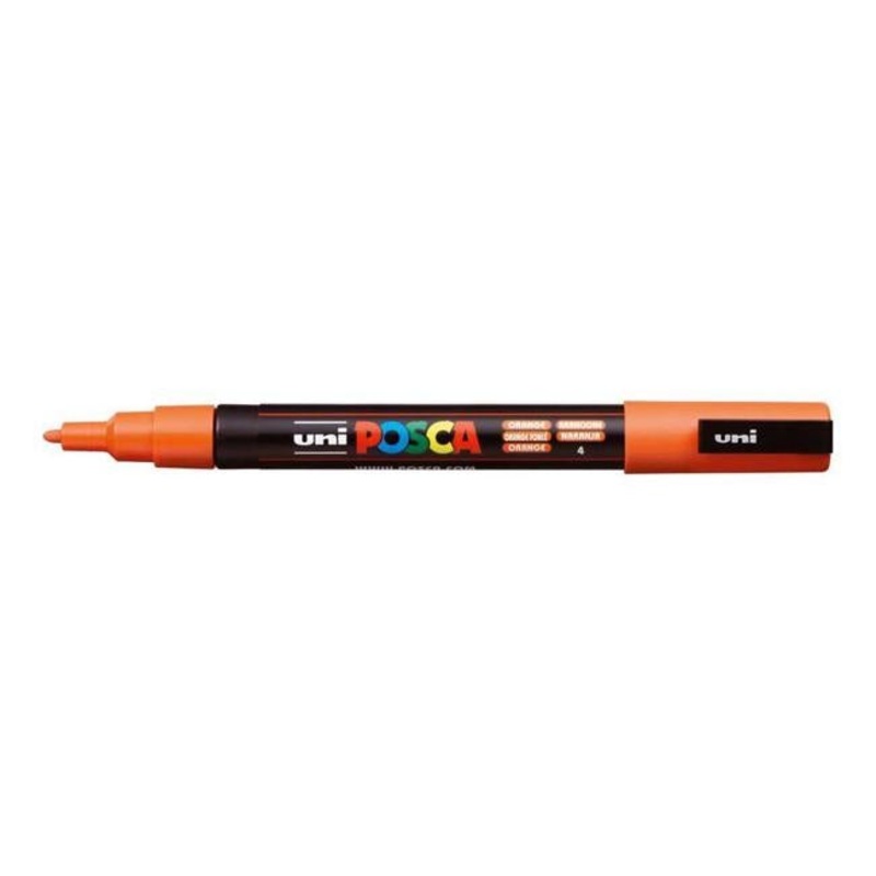 Uni Posca Marker 0.9-1.3mm Fine Orange PC-3M