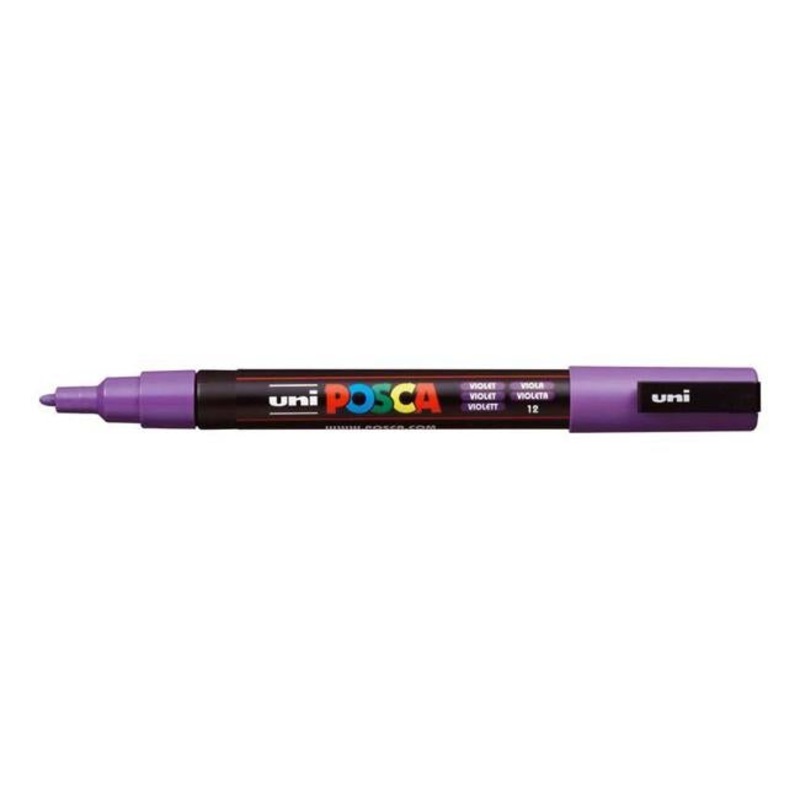 Uni Posca Marker 0.9-1.3mm Fine Violet PC-3M