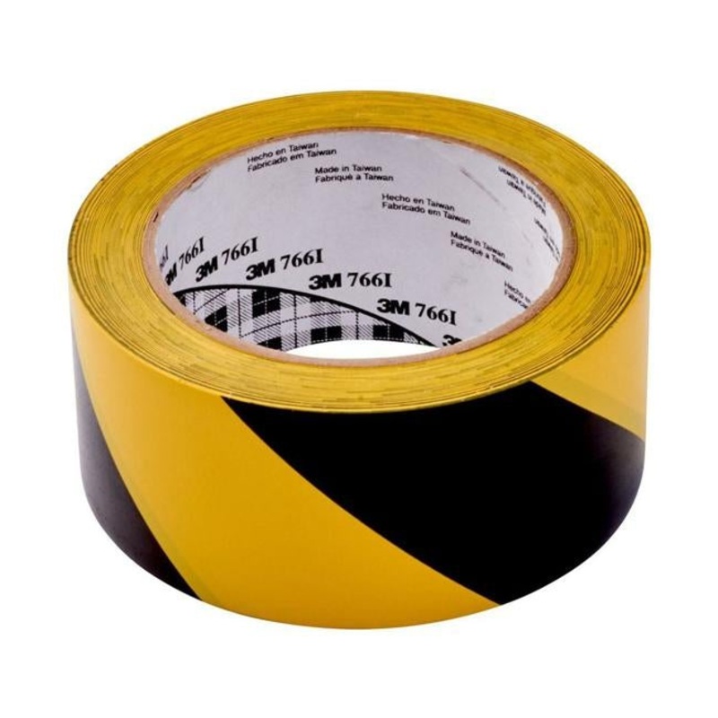 3M Vinyl Tape 766 50mm x 33m Yellow/Black