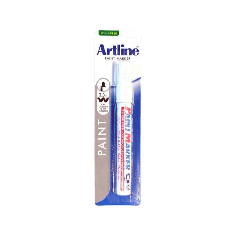 Artline 400 permanent paint marker 2.3mm bullet white hs