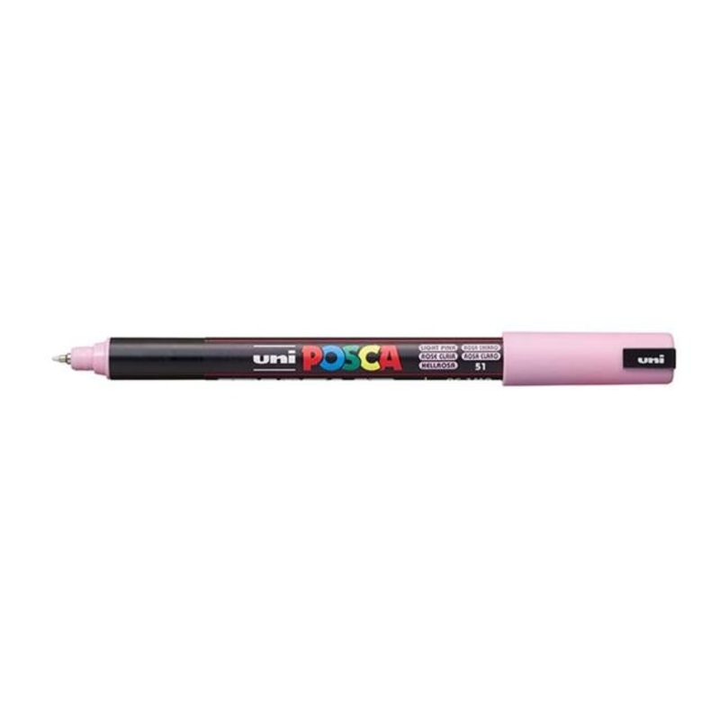 Uni Posca Marker 0.7mm Ultra-Fine Pin Tip Light Pink PC-1MR