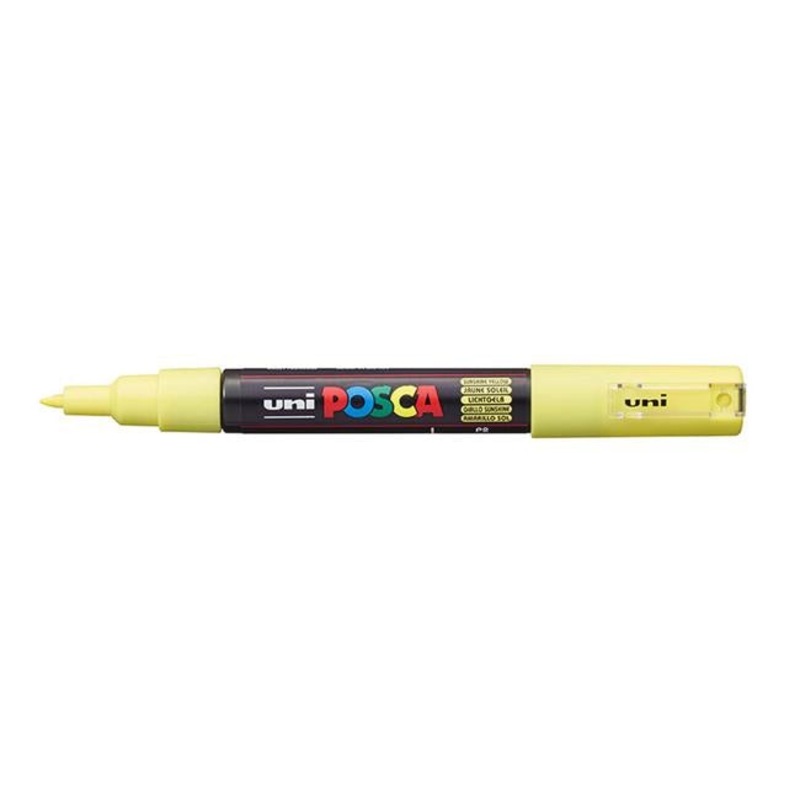 Uni Posca Marker 0.7mm Ultra-Fine Round Tip Sunshine Yellow PC-1M