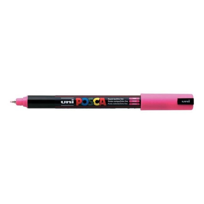 Uni Posca Marker 0.7mm Ultra-Fine Pin Tip Pink PC-1MR