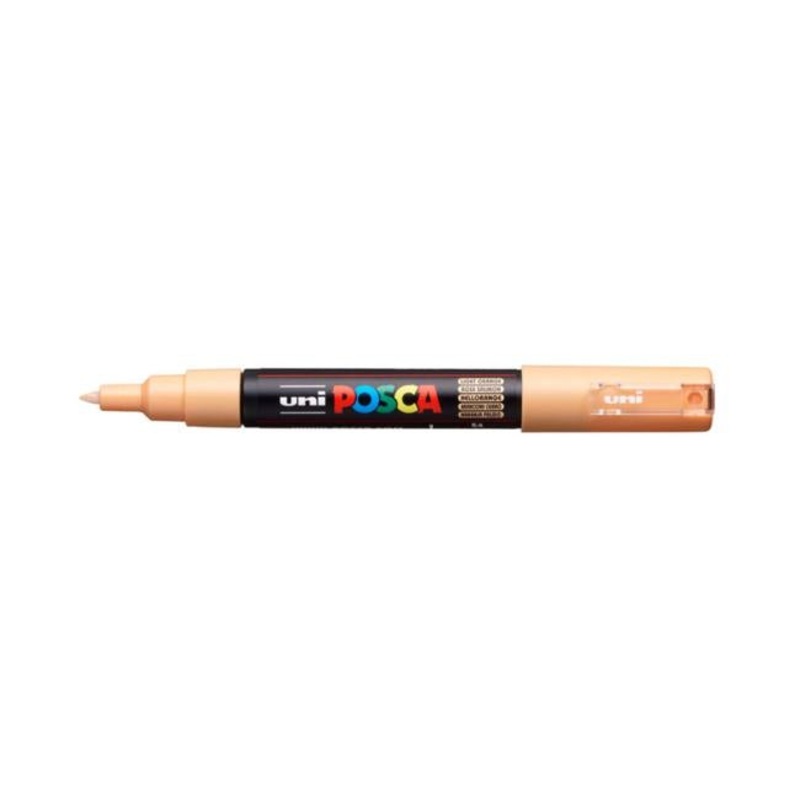 Uni Posca Marker 0.7mm Ultra-Fine Round Tip Light Orange PC-1M