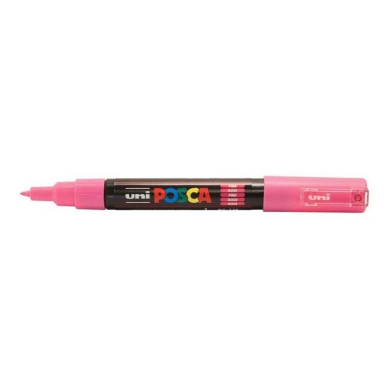 Uni Posca Marker 0.7mm Ultra-Fine Round Tip Pink PC-1M