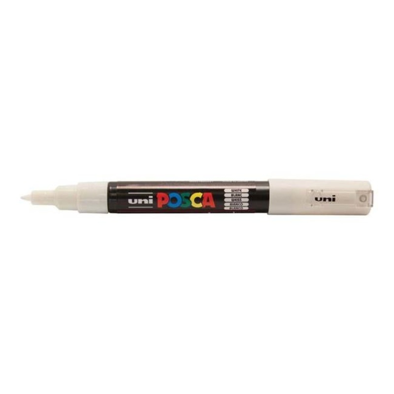 Uni Posca Marker 0.7mm Ultra-Fine Round Tip White PC-1M