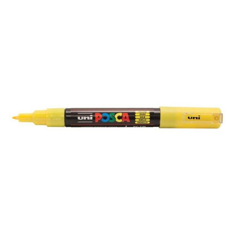 Uni Posca Marker 0.7mm Ultra-Fine Round Tip Yellow PC-1M