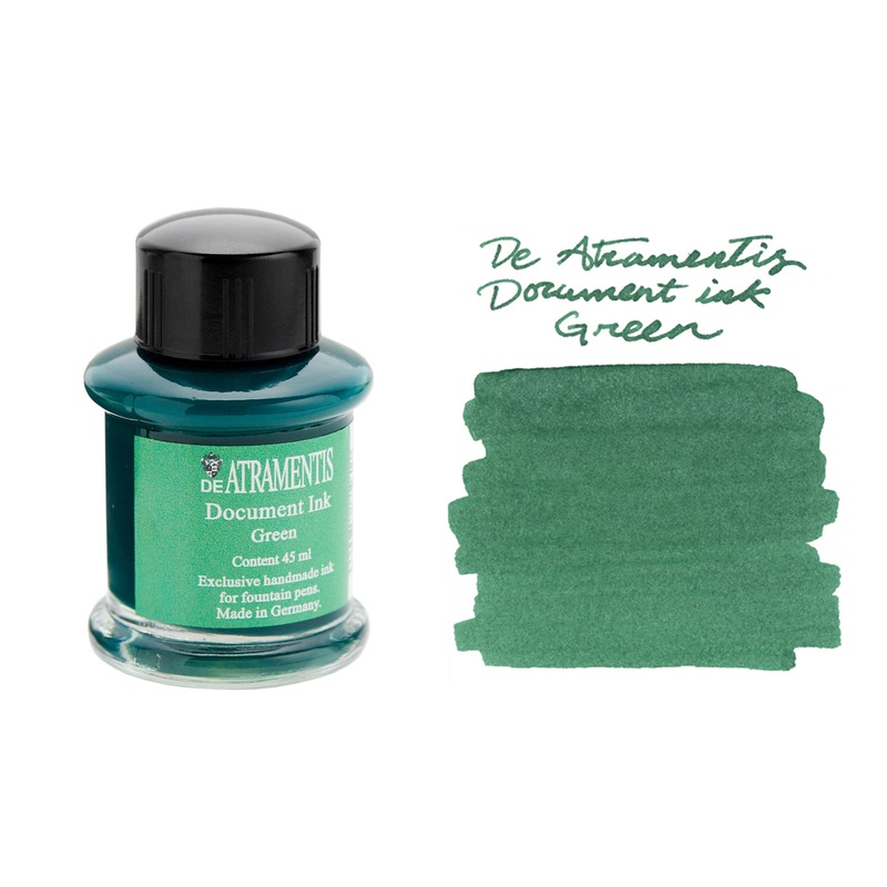 De Atramentis Document Ink Green - 45ml Bottled Ink