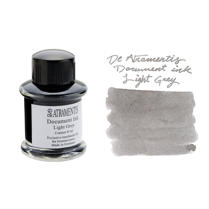 De Atramentis Document Ink Light Grey - 45ml Bottled Ink