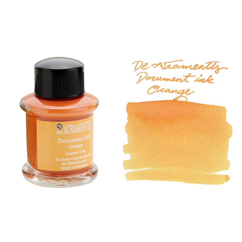 De Atramentis Document Ink Orange - 45ml Bottled Ink