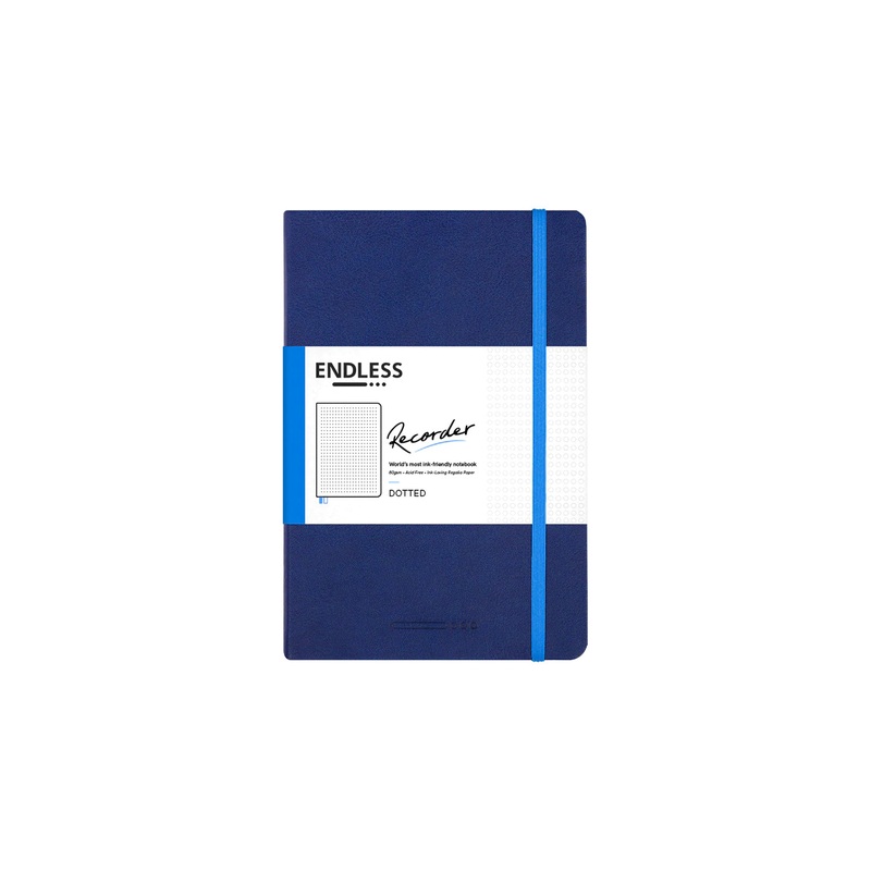 Endless Recorder A5 Notebook - Deep Ocean, Dot Grid