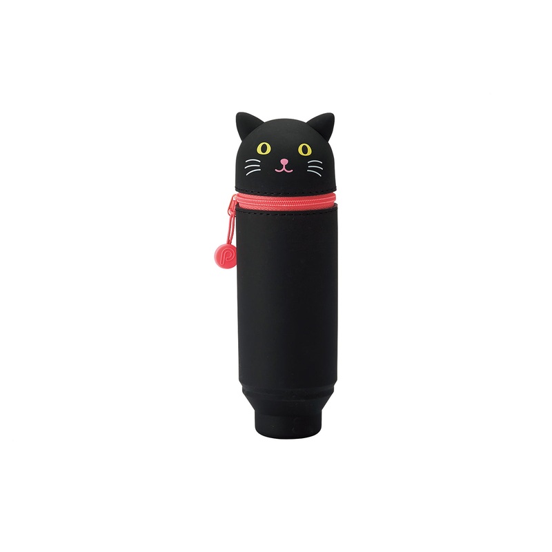 PuniLabo Stand Up Pen Case - Black Cat