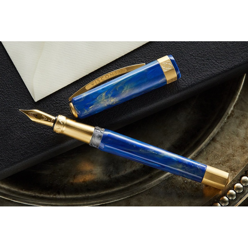 Visconti Opera Gold Fountain Pen - Blue
