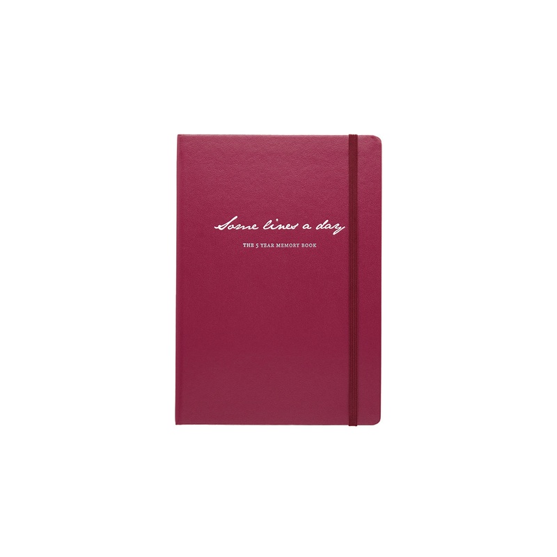 Leuchtturm1917 Some Lines a Day 5 Year Memory Notebook - Port Red