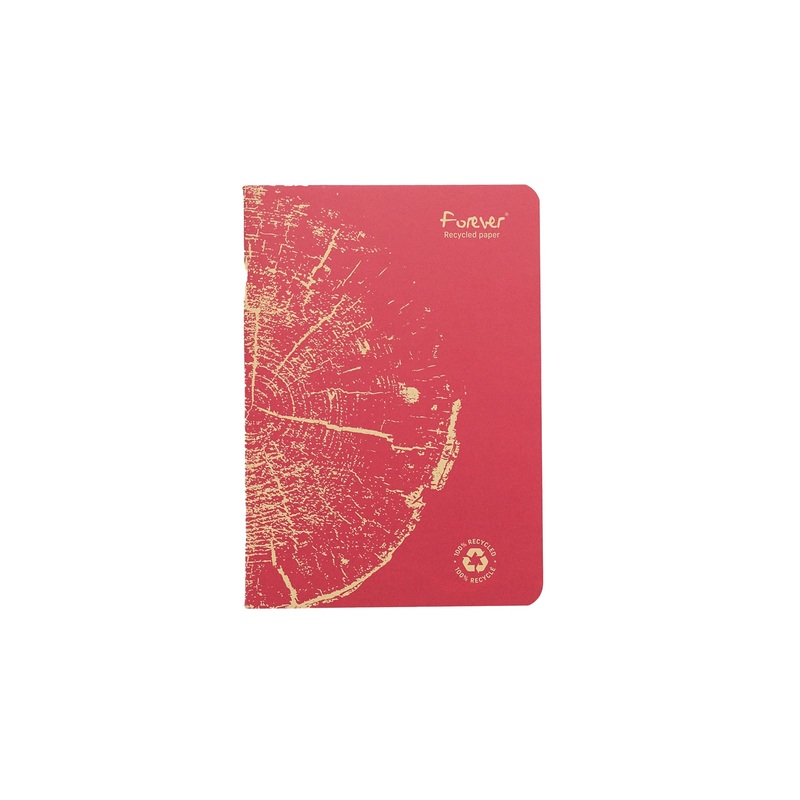 Clairefontaine Forever Recycled Staplebound A5 Notebook - Brick Red