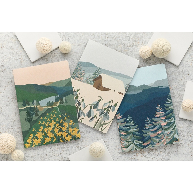 Clairefontaine La Vie en Vosges A5 Stitched Notebook - Lined