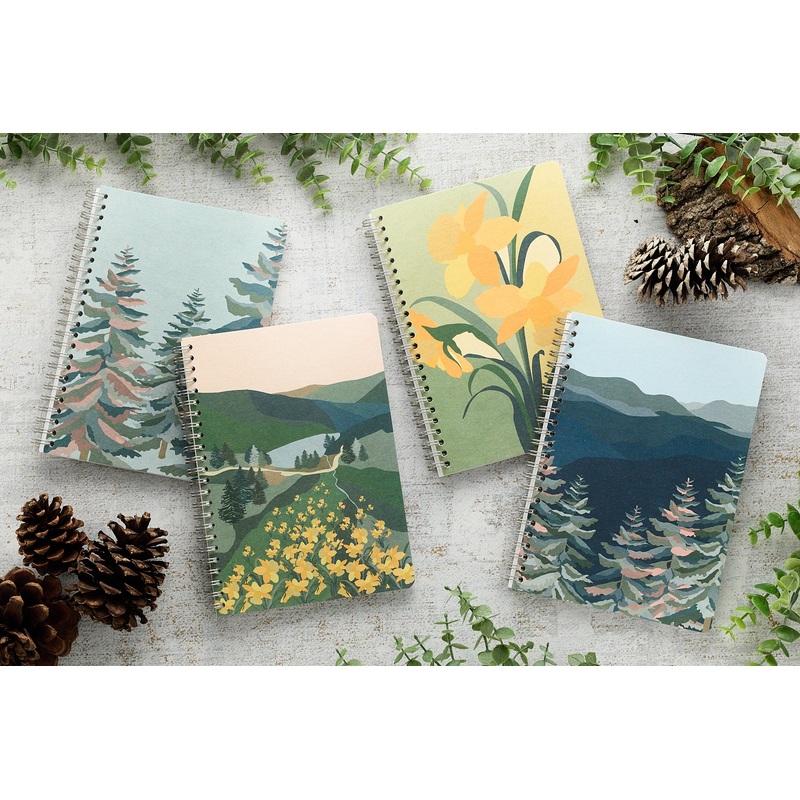 Clairefontaine La Vie en Vosges A5 Wirebound Notebook - Lined
