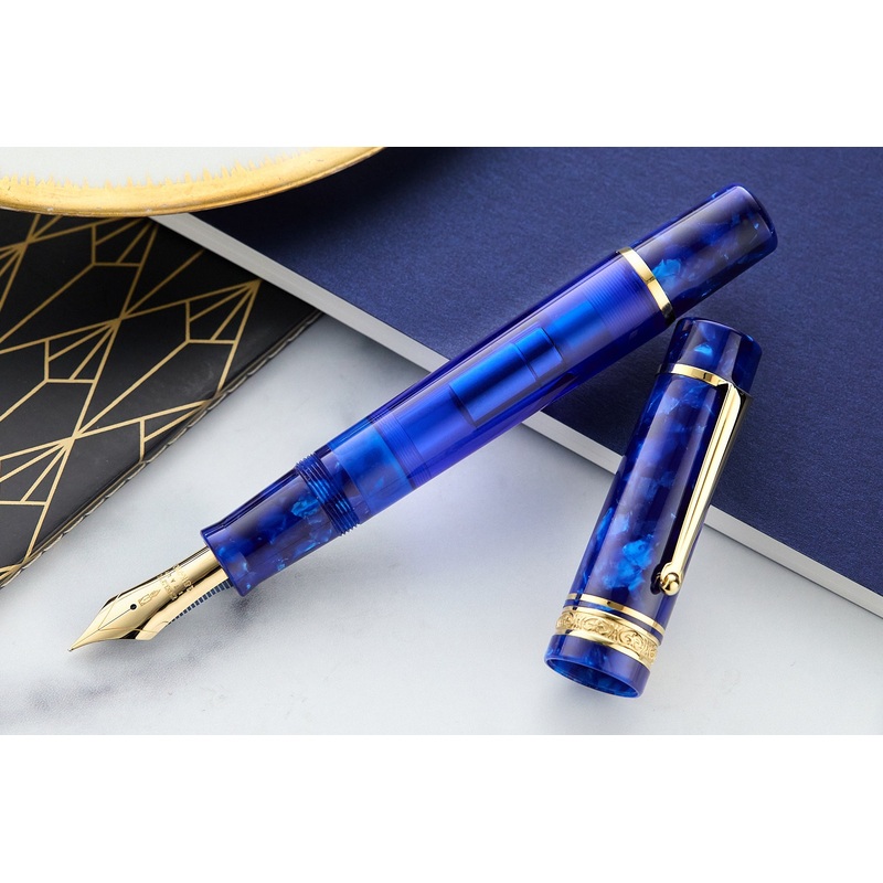 Delta DV Original Mid-Size Fountain Pen - Imperial Blu (Limited Edition)