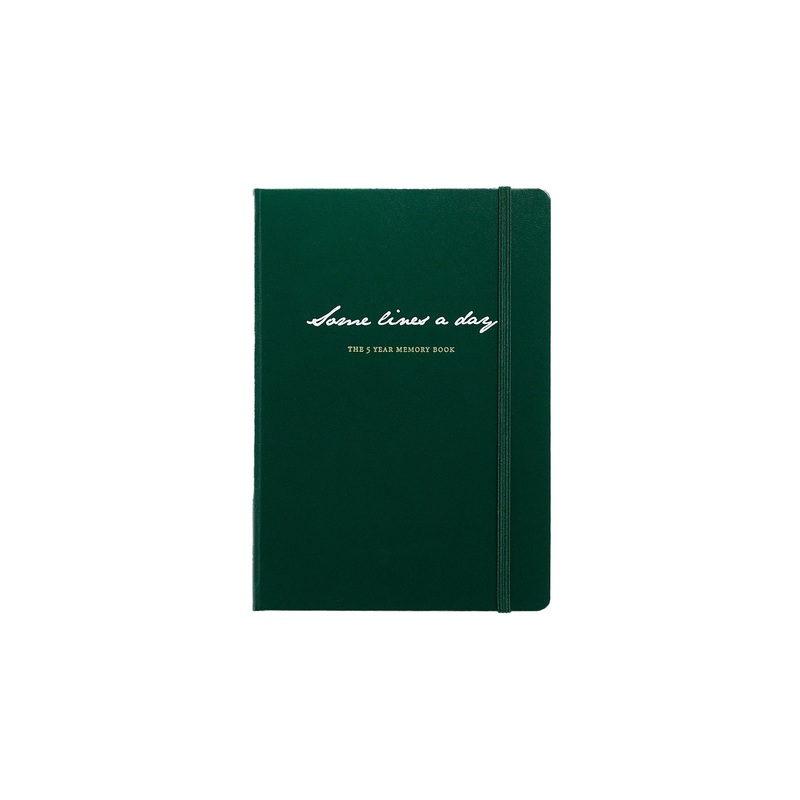 Leuchtturm1917 Some Lines a Day 5 Year Memory Notebook - Forest Green
