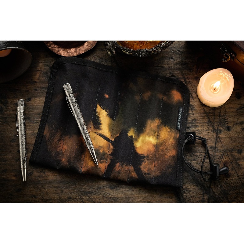 Retro 51 X Rickshaw Bagworks Simple 6-Pen Hand Roll - Fire & Dice 2e: Fighter