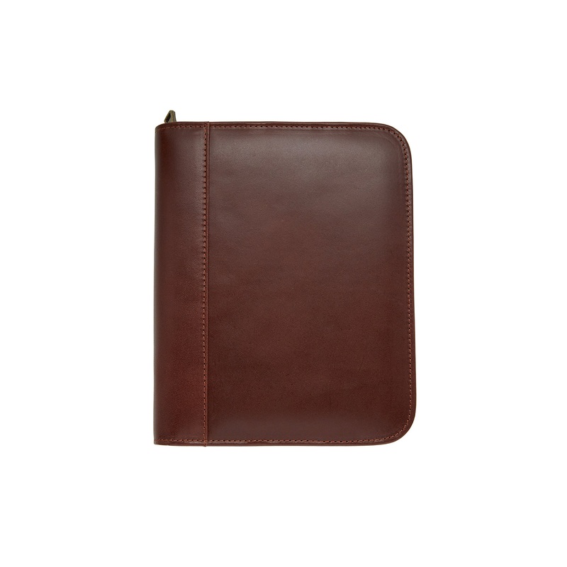 Aston Leather 20 Slot Pen Case - Cognac