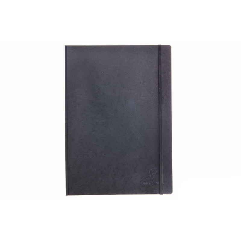Clairefontaine Basic Clothbound A4 Notebook - Black, Lined