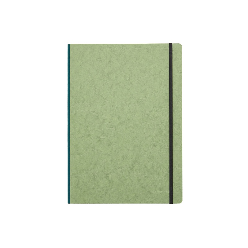 Clairefontaine Basic Clothbound A4 Notebook - Green, Lined