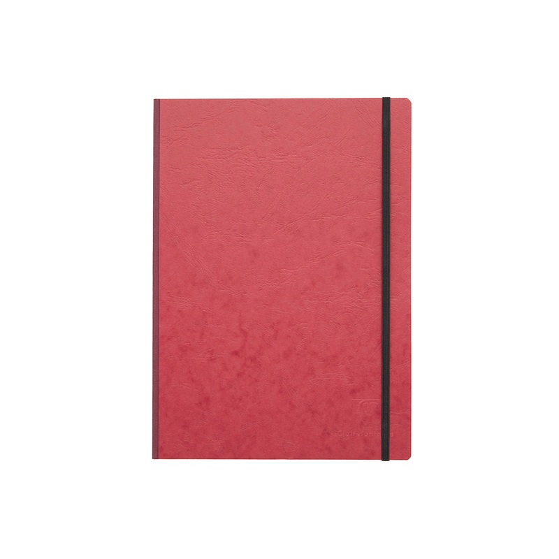 Clairefontaine Basic Clothbound A4 Notebook - Red, Lined