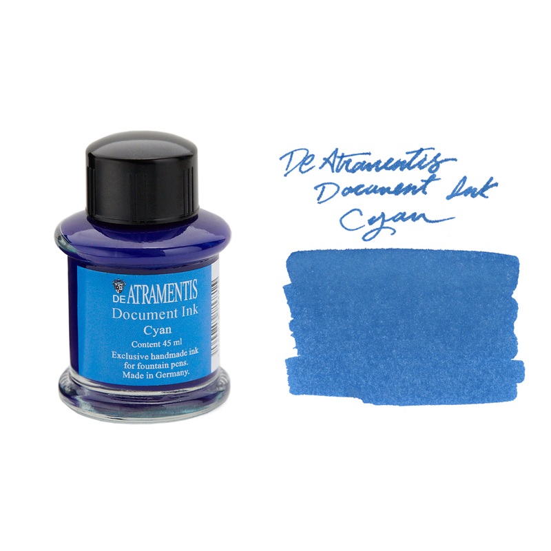 De Atramentis Document Ink Cyan - 45ml Bottled Ink