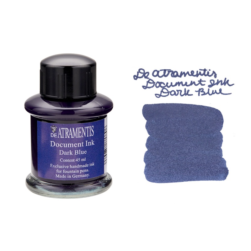 De Atramentis Document Ink Dark Blue - 45ml Bottled Ink