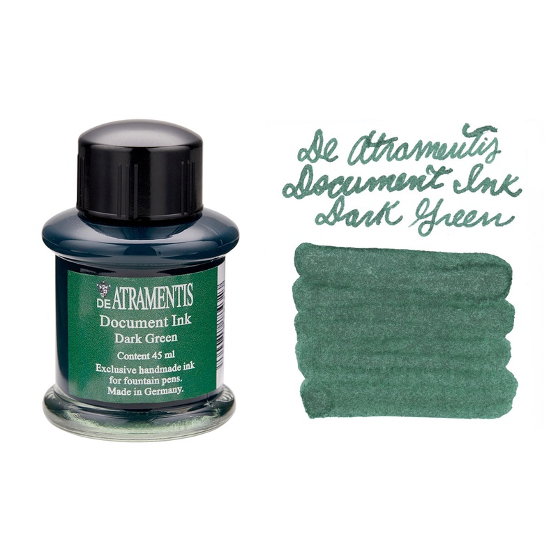 De Atramentis Document Ink Dark Green - 45ml Bottled Ink