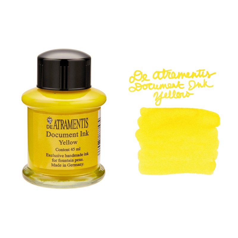 De Atramentis Document Ink Yellow - 45ml Bottled Ink